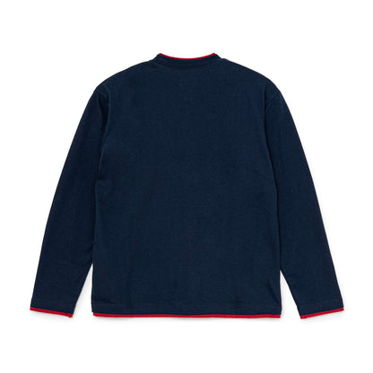 Fake-Layered L/S Tee (NAVY)