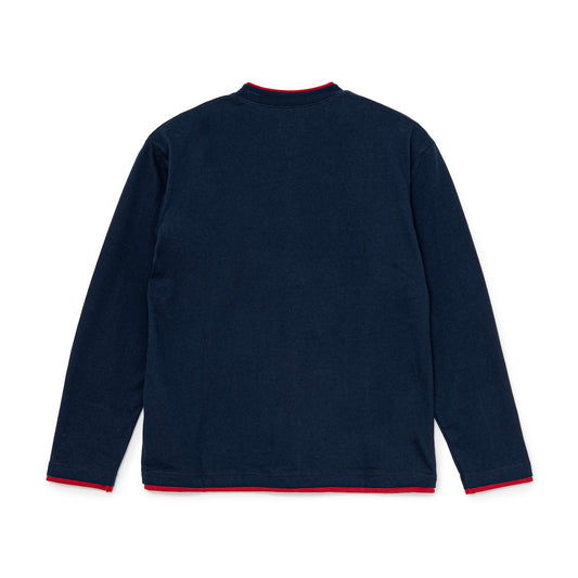 Fake-Layered L/S Tee (NAVY)