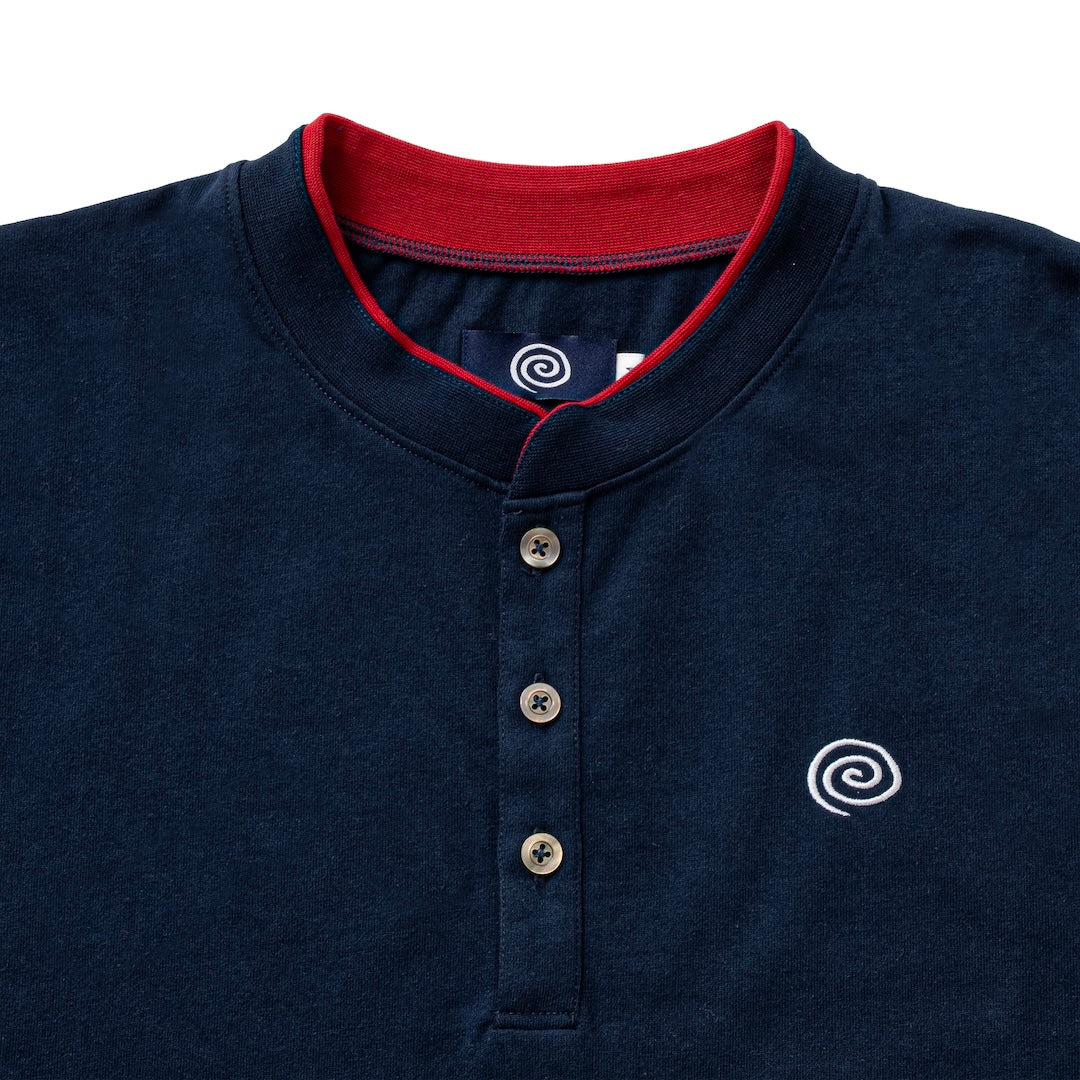 Fake-Layered L/S Tee (NAVY)
