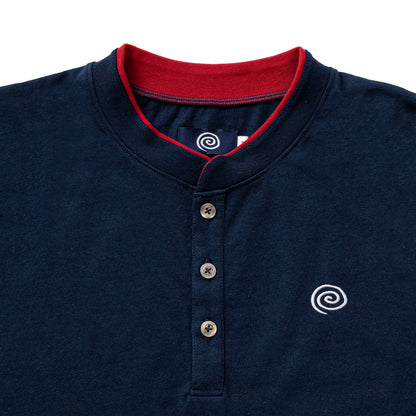 Fake-Layered L/S Tee (NAVY)