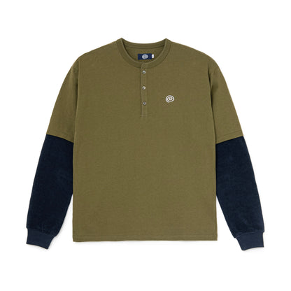 Fake Layered Tee (KHAKI)