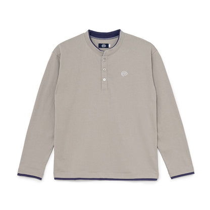 Fake-Layered L/S Tee (GRAY)