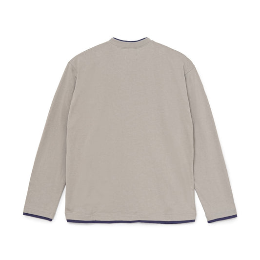 Fake-Layered L/S Tee (GRAY)