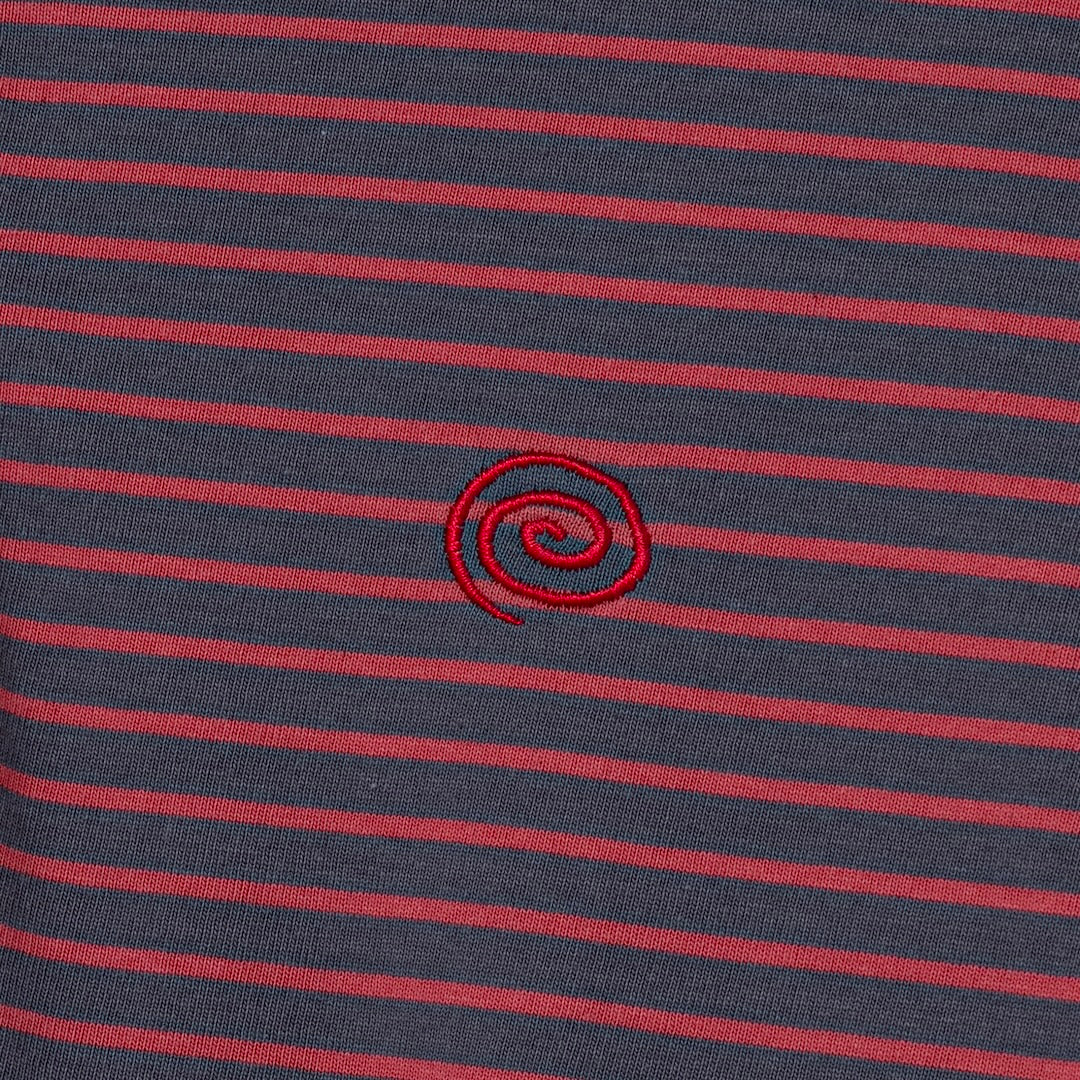 Border L/S Tee (GRAY&RED)