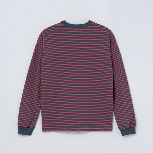 Border L/S Tee (GRAY&RED)