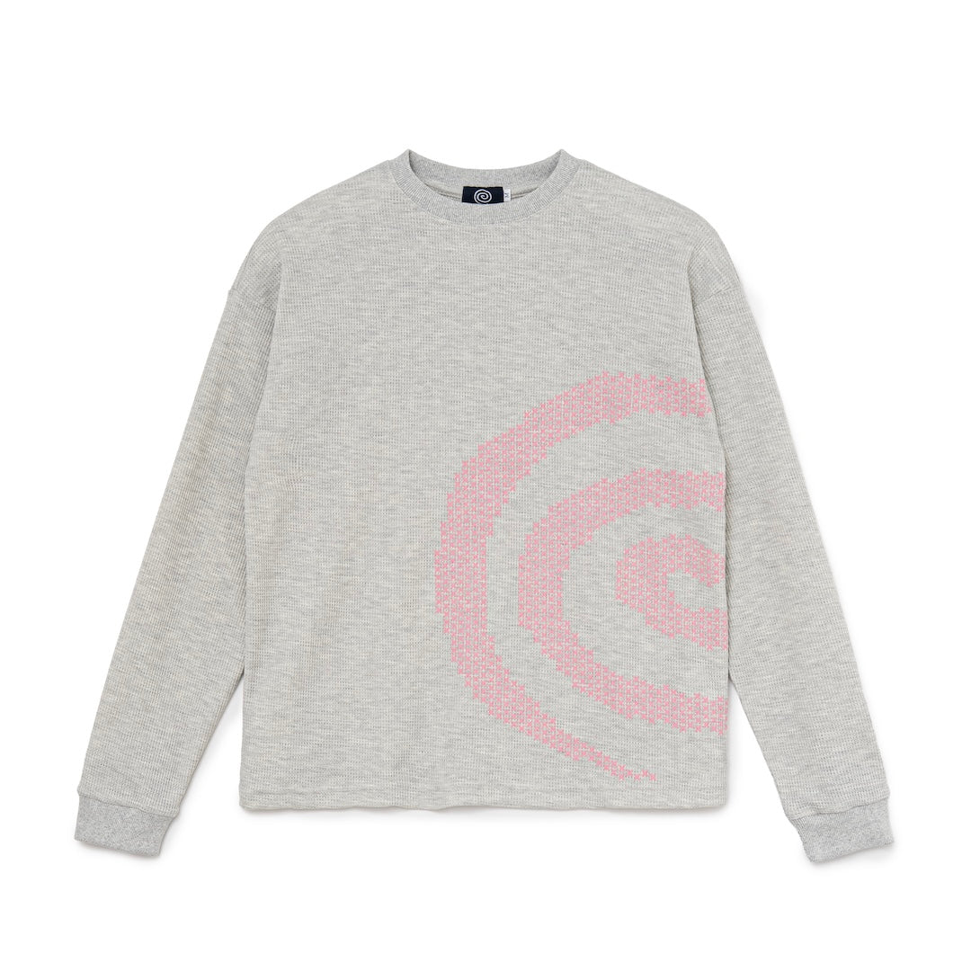 Cross GuruGuru Waffle L/S Tee (GRAY)