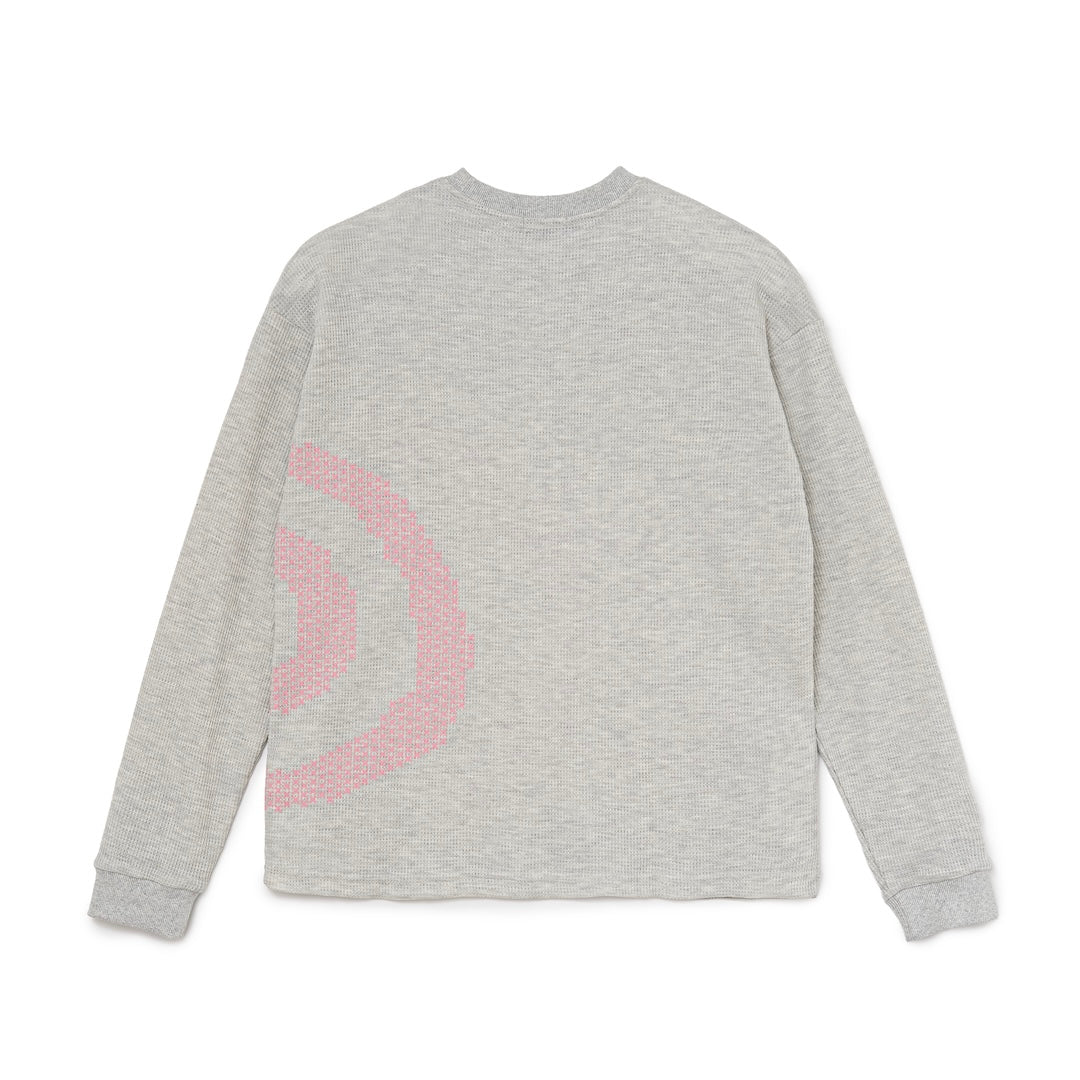 Cross GuruGuru Waffle L/S Tee (GRAY)