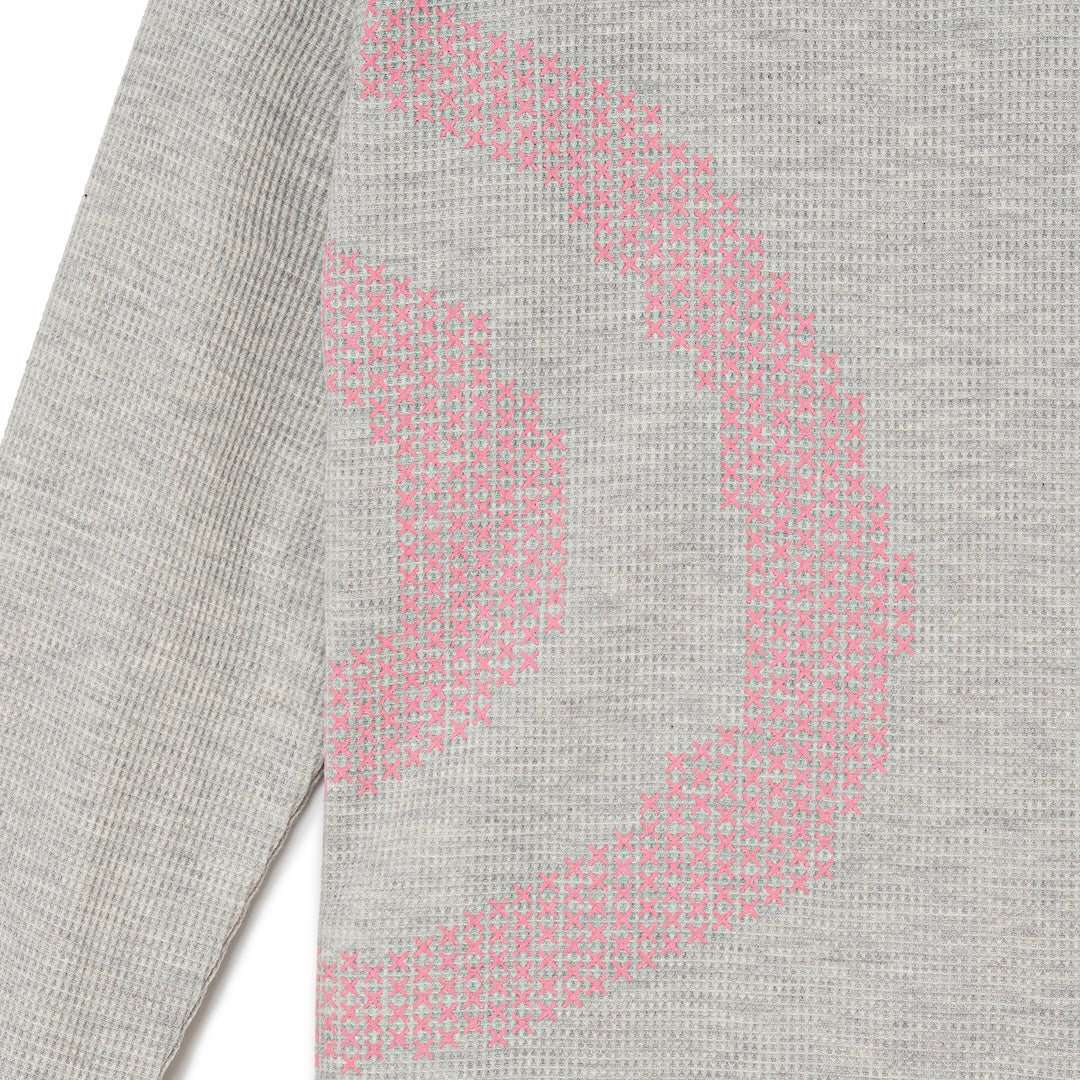 Cross GuruGuru Waffle L/S Tee (GRAY)