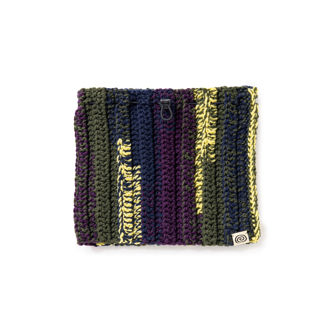 Hand-knitted Neck Warmer (NAVY MIX)