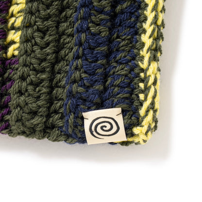 Hand-knitted Neck Warmer (NAVY MIX)