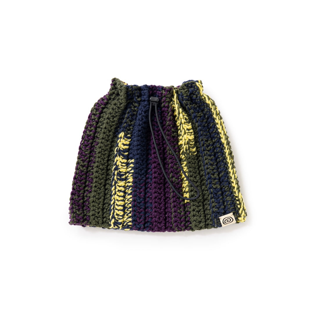 Hand-knitted Neck Warmer (NAVY MIX)