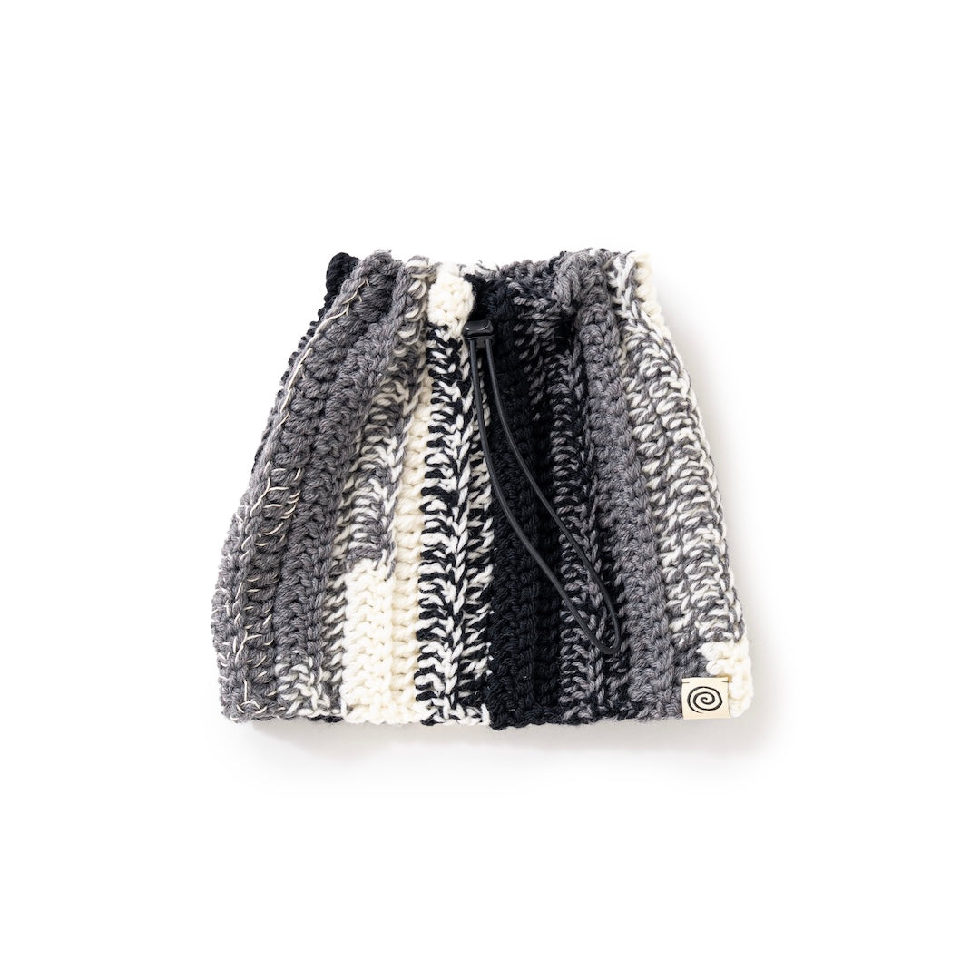 Hand-knitted Neck Warmer (GRAY MIX)