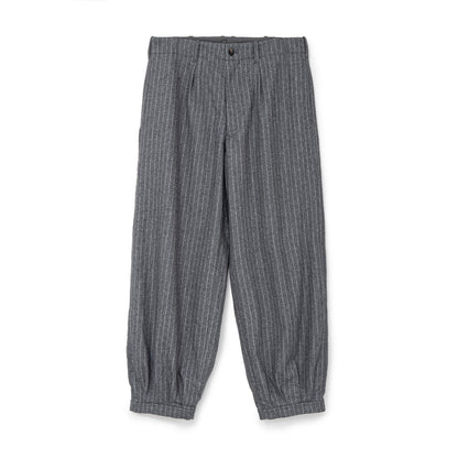 Pin-Stripe Balloon Pants (GRAY)