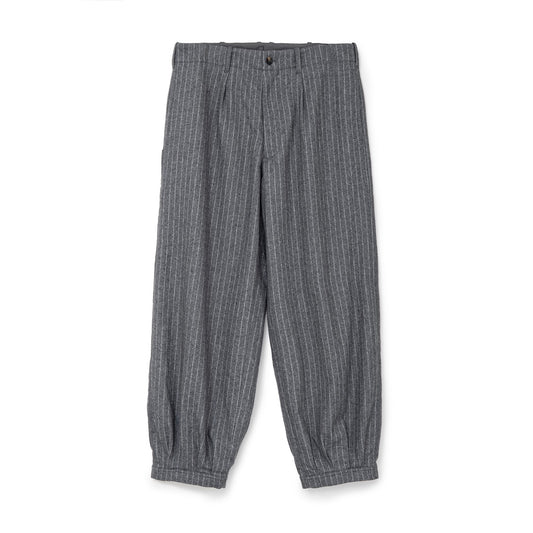 Pin-Stripe Balloon Pants (GRAY)