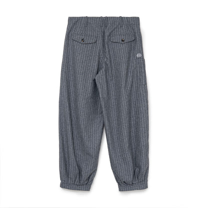 Pin-Stripe Balloon Pants (GRAY)