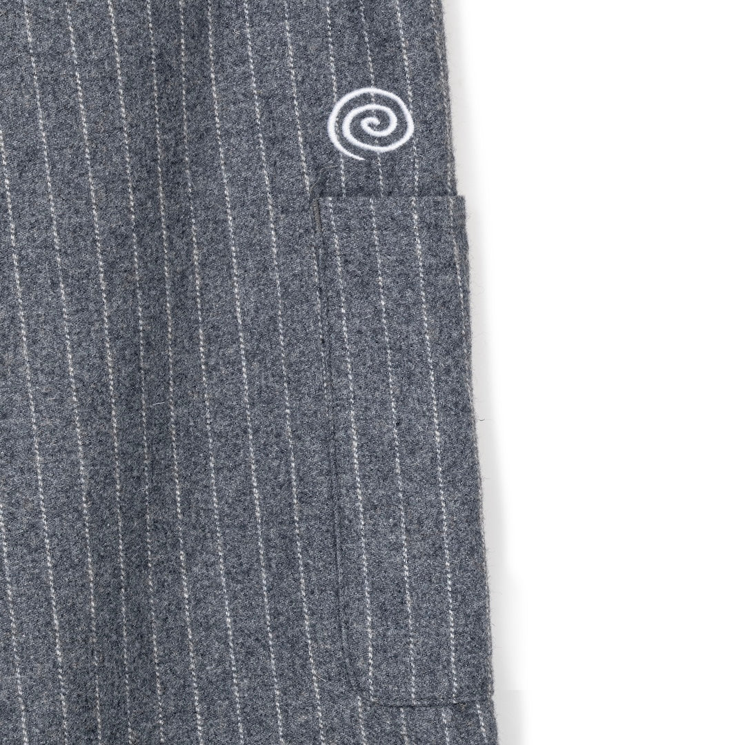 Pin-Stripe Balloon Pants (GRAY)