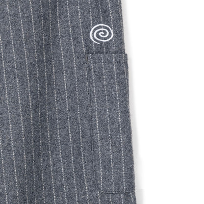 Pin-Stripe Balloon Pants (GRAY)