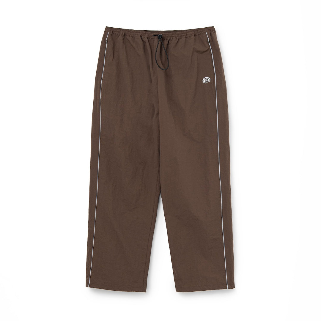 Nylon Track Pants (BROWN)