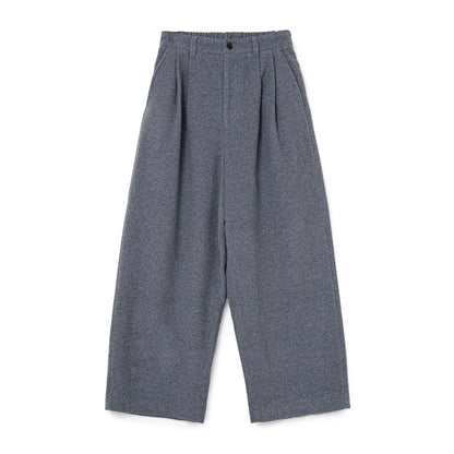 Wool-Blend Easy 2-Tuck Pants (GRAY)