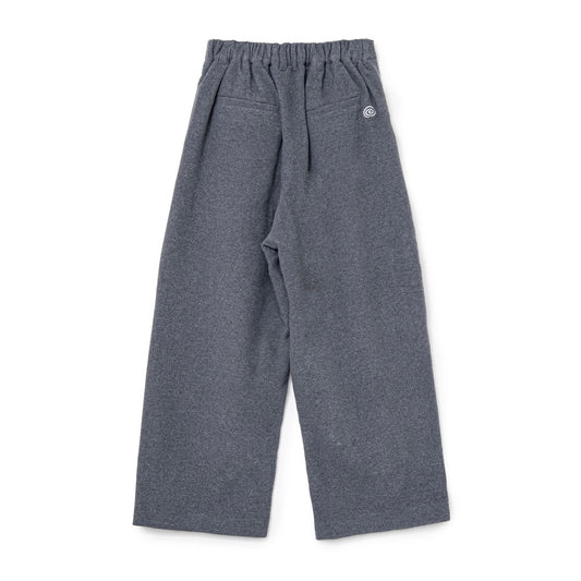 Wool-Blend Easy 2-Tuck Pants (GRAY)
