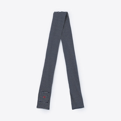 Border Scarf (WHITE&NAVY)