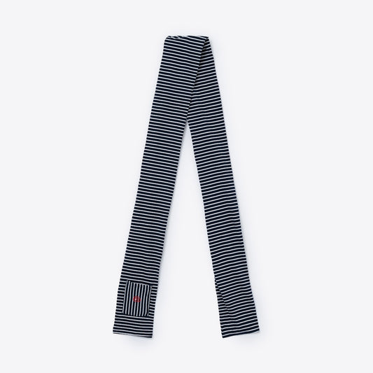 Border Scarf (WHITE&NAVY)