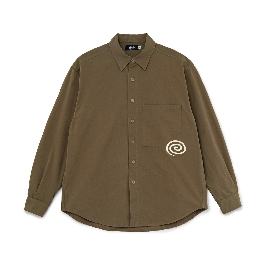 Cotton Twill Shirt (OLIVE)