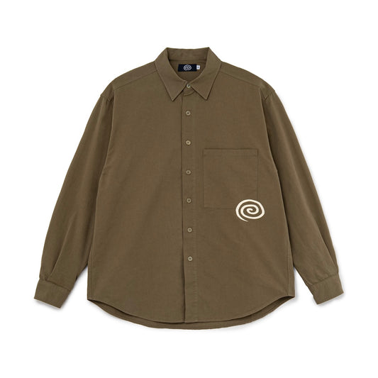 Cotton Twill Shirt (OLIVE)
