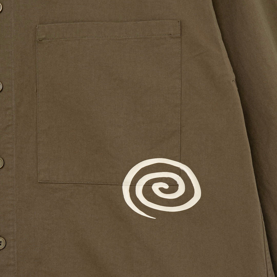 Cotton Twill Shirt (OLIVE)