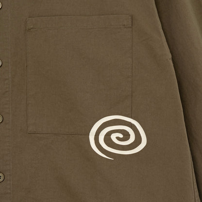 Cotton Twill Shirt (OLIVE)