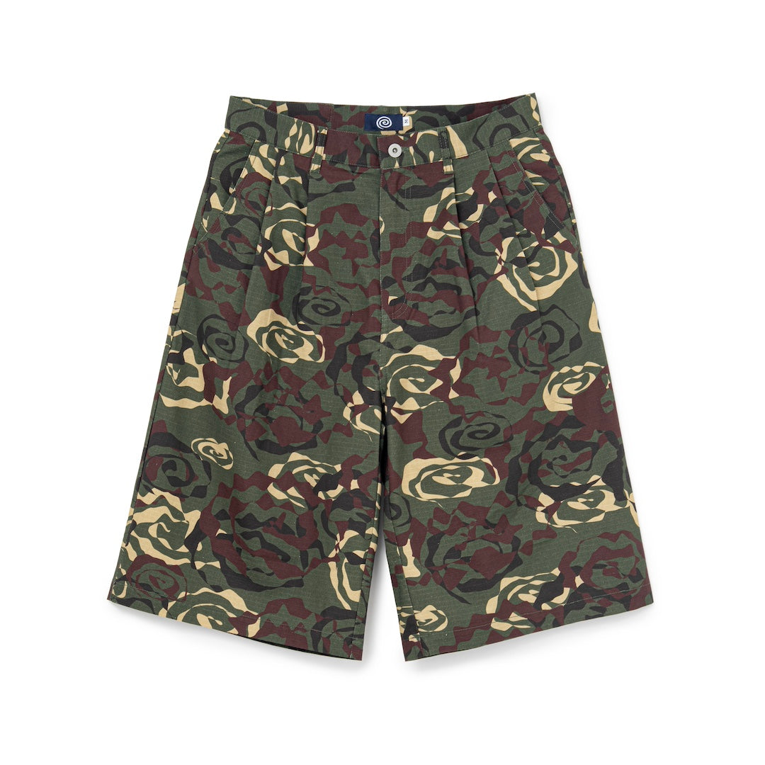 Cotton Ripstop Baggy Shorts (CAMO)
