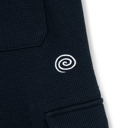 Waffle Cargo Shorts (NAVY)