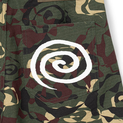 Cotton Ripstop Baggy Shorts (CAMO)