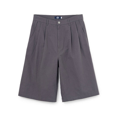 Cotton Ripstop Baggy Shorts (GRAY)