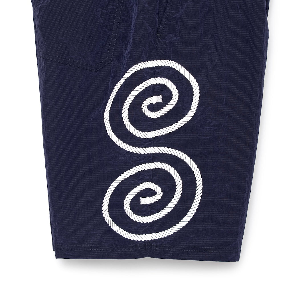 Rope Logo Swim Shorts (NAVY) – SOL soonerorlater