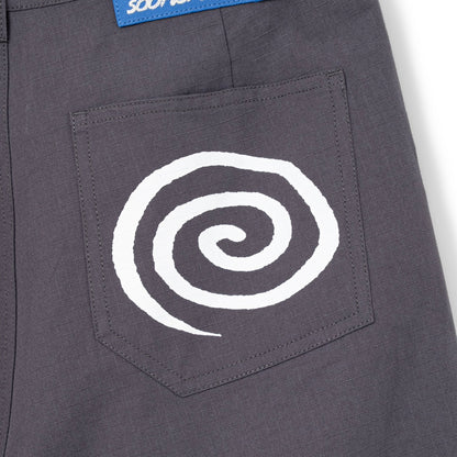 Cotton Ripstop Baggy Shorts (GRAY)