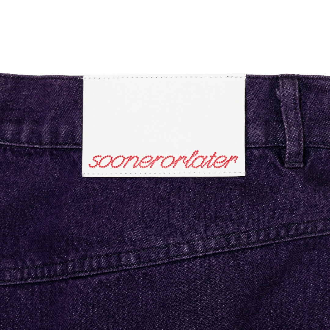GuruGuru Denim Shorts (PURPLE)