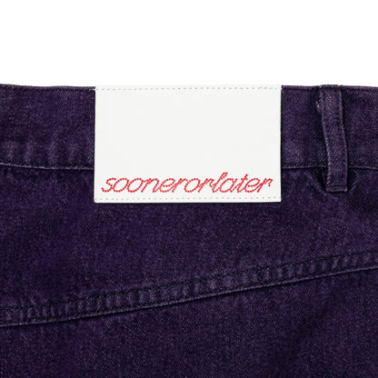 GuruGuru Denim Shorts (PURPLE)
