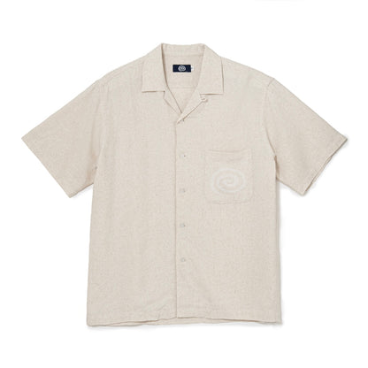 Open Collar S/S Shirt (OATMEAL)