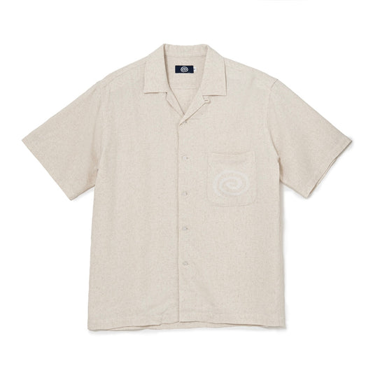Open Collar S/S Shirt (OATMEAL)