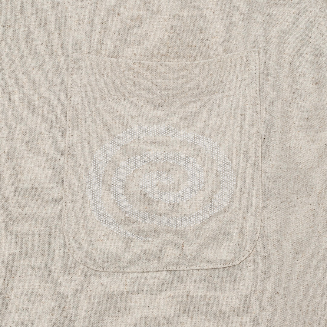 Open Collar S/S Shirt (OATMEAL)