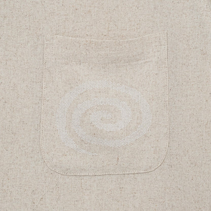 Open Collar S/S Shirt (OATMEAL)
