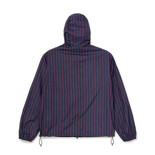Stripe Nylon Hooded Jacket (NAVY)