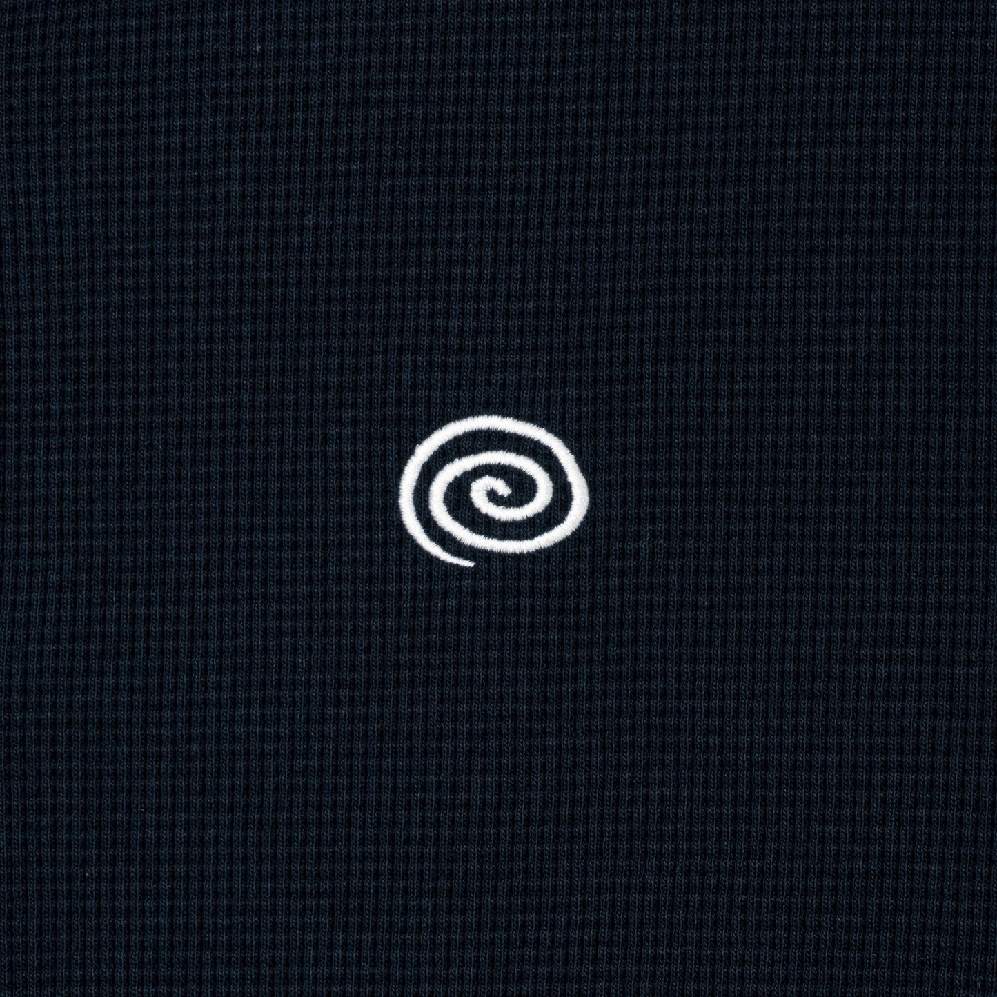 Waffle Crewneck Cardigan (NAVY)