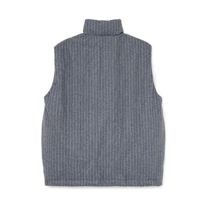 Pin-Stripe Padded Vest (GRAY)