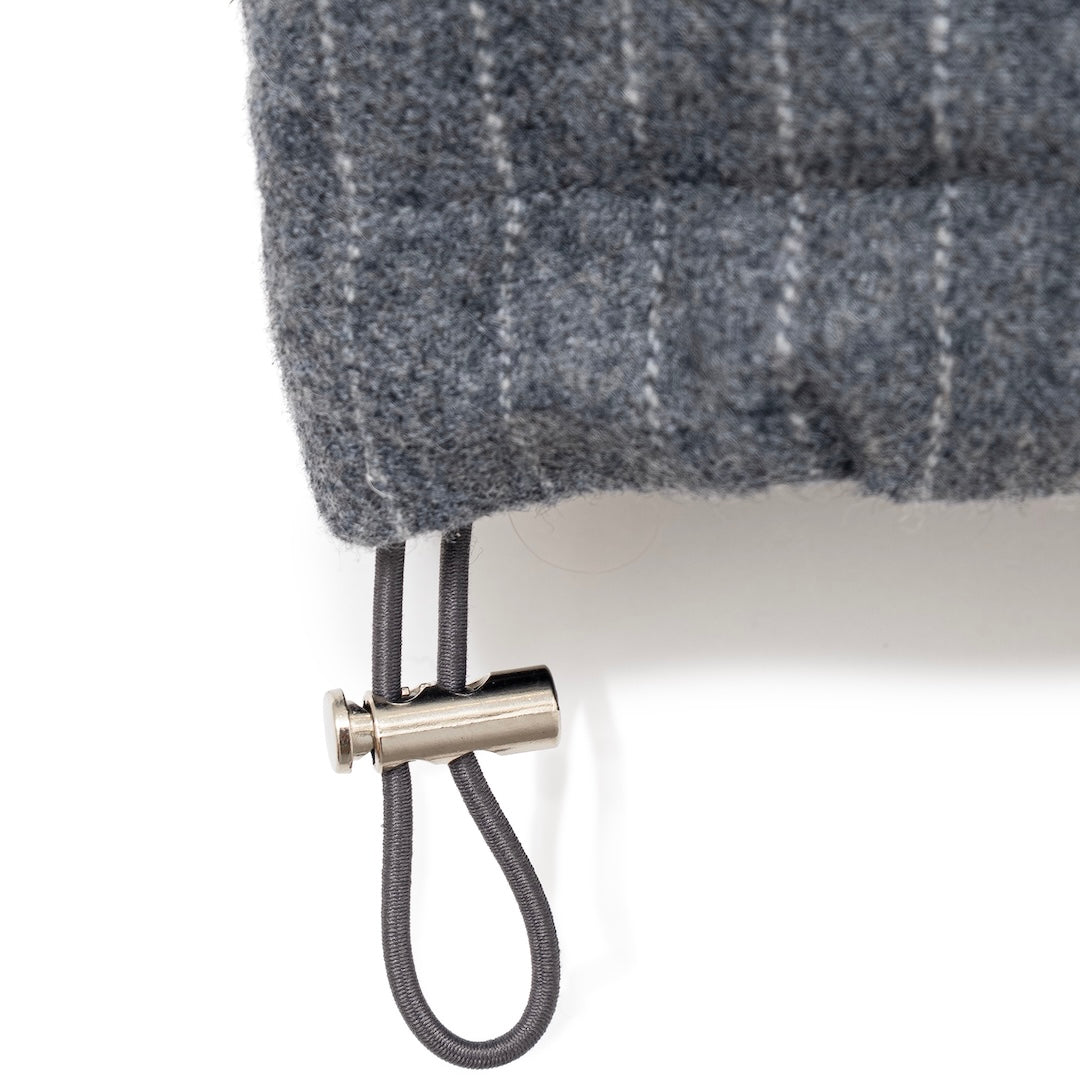 Pin-Stripe Padded Vest (GRAY)