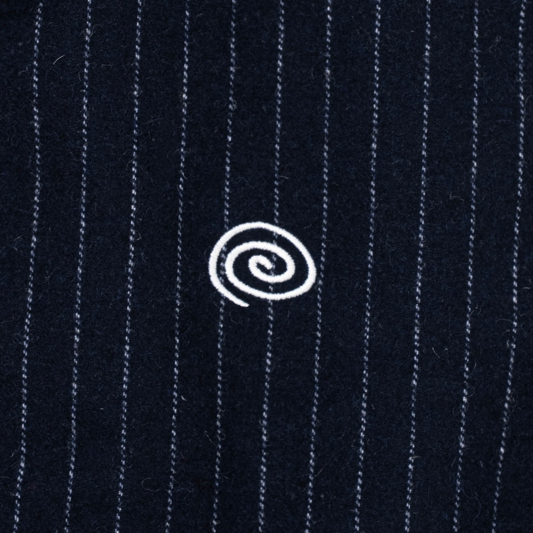 Pin-Stripe Padded Vest (NAVY)