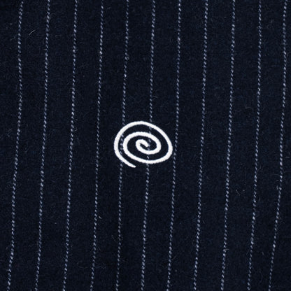 Pin-Stripe Padded Vest (NAVY)