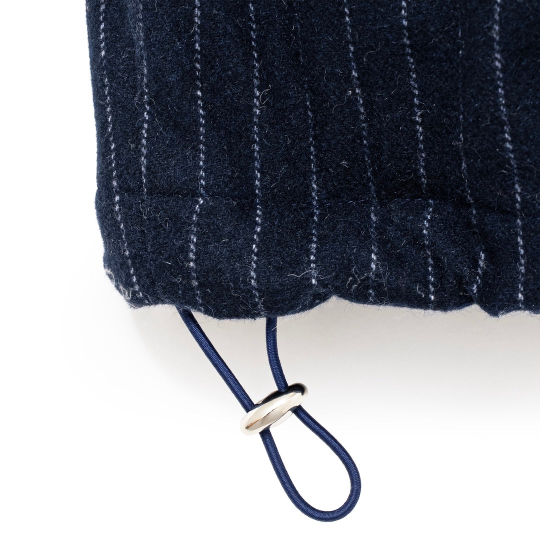 Pin-Stripe Padded Vest (NAVY)