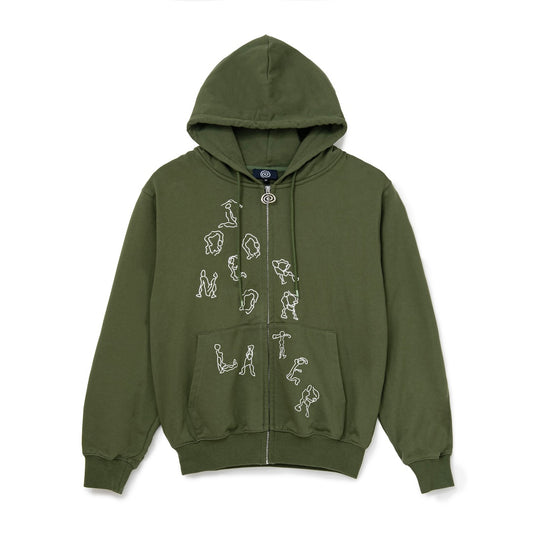 Yoga Zip Hoodie (GREEN)